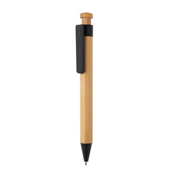 Obrázky: Bambusové pero s černým klipem z pšeničné slámy, Obrázek 4