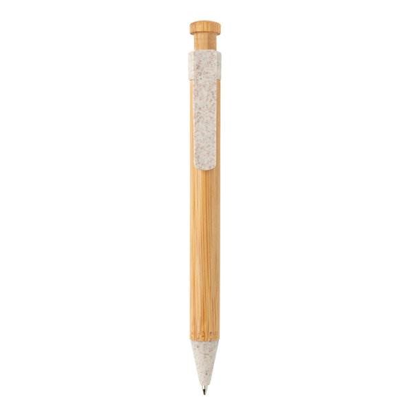 Obrázky: Bambusové pero s bílým klipem z pšeničné slámy, Obrázek 5