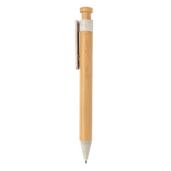 Obrázky: Bambusové pero s bílým klipem z pšeničné slámy, Obrázek 6