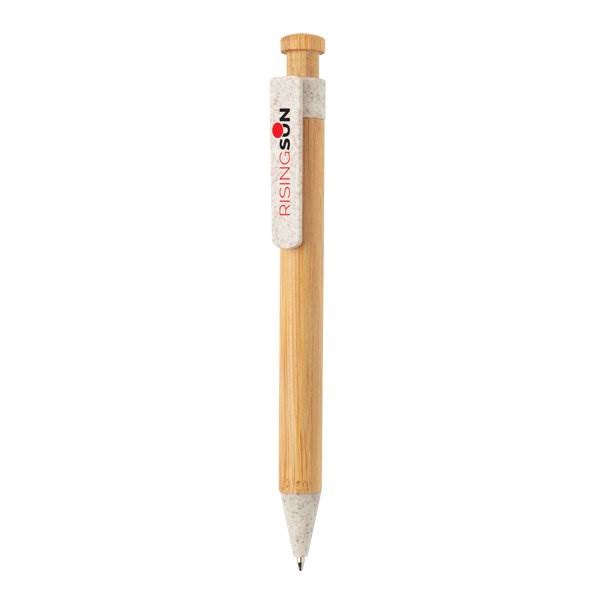 Obrázky: Bambusové pero s bílým klipem z pšeničné slámy, Obrázek 7