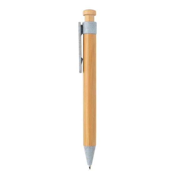 Obrázky: Bambusové pero s modrým klipem z pšeničné slámy, Obrázek 5