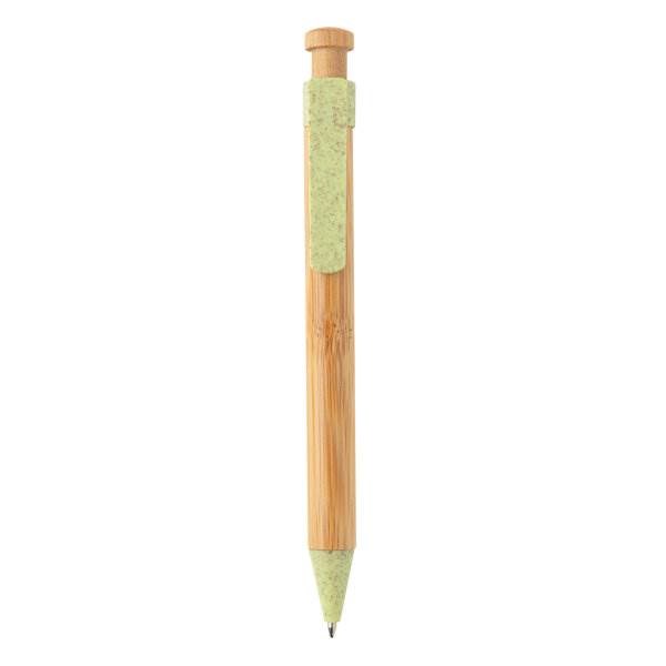 Obrázky: Bambusové pero se zeleným klipem z pšeničné slámy, Obrázek 6