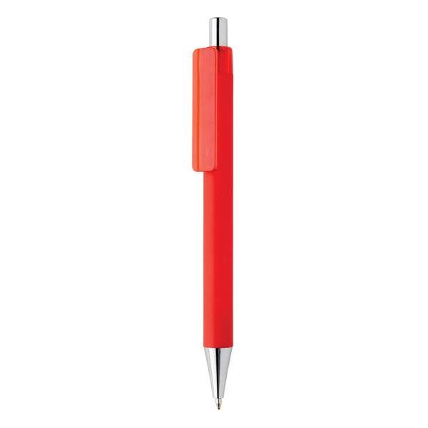 Obrázky: Červené pero X8 s pogumovaným povrchem, Obrázek 4