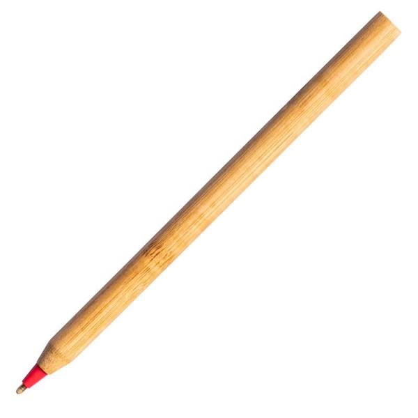 Obrázky: Kuličkové pero z bambusu, červené, Obrázek 2