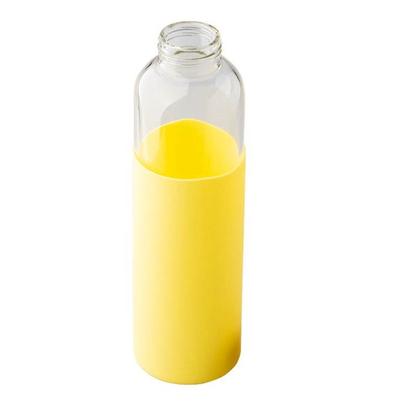Obrázky: Skleněná láhev 560 ml, žlutá, Obrázek 2