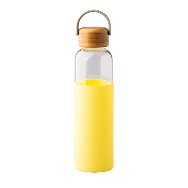 Obrázky: Skleněná láhev 560 ml, žlutá, Obrázek 3