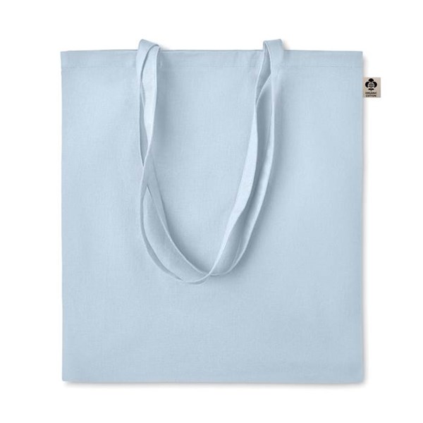Obrázky: Nákupní taška z bio bavlny 140g, světle modrá