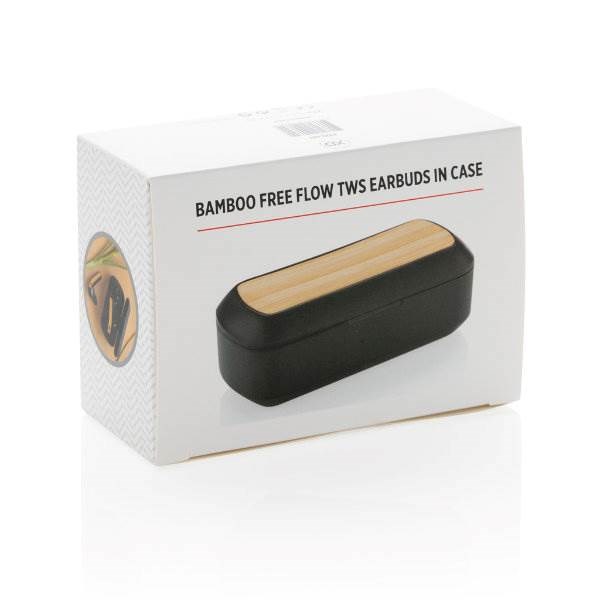 Obrázky: Bambusová bezdrátová sluchátka v nabíjecí krabičce, Obrázek 7