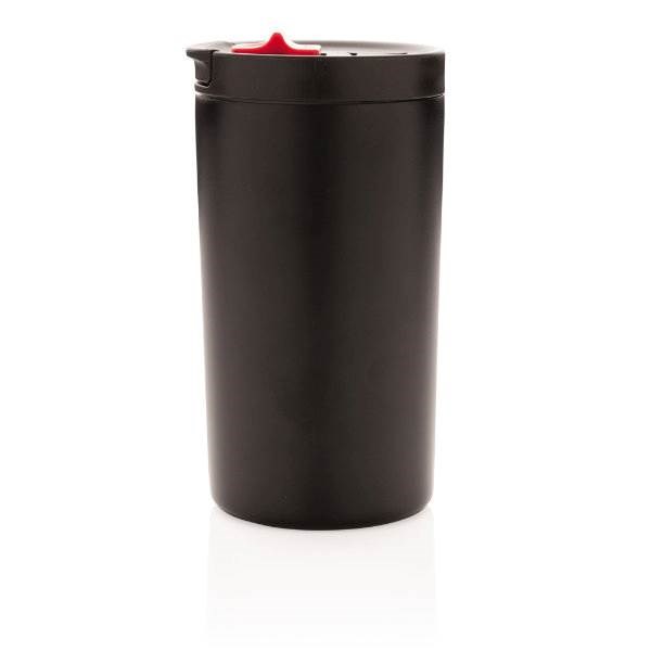 Obrázky: Černý nepropustný termohrnek se zámkem, 450 ml, Obrázek 3
