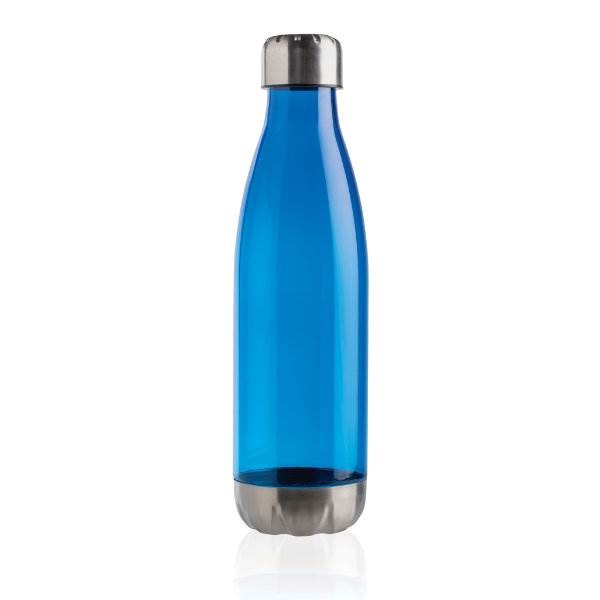 Obrázky: Nepropustná láhev s nerezovým uzávěrem 500ml,modrá