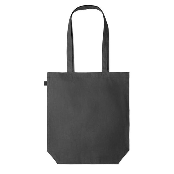 Obrázky: Černá nákupní taška z konopné látky, 200g, Obrázek 5