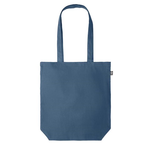 Obrázky: Modrá nákupní taška z konopné látky, 200g, Obrázek 3