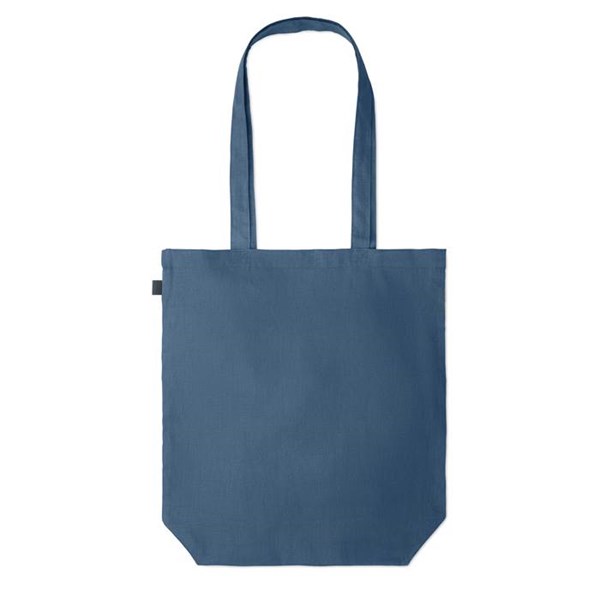 Obrázky: Modrá nákupní taška z konopné látky, 200g, Obrázek 4