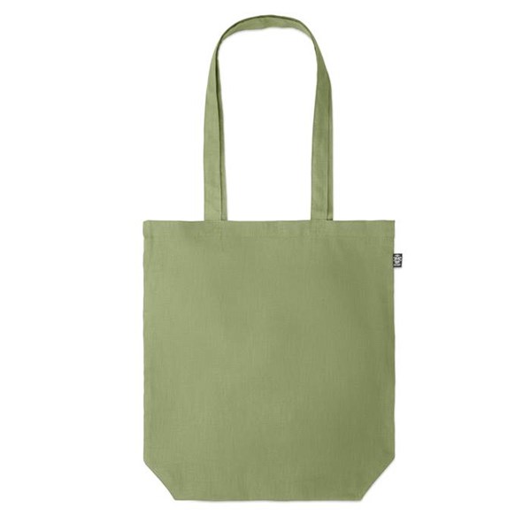 Obrázky: Zelená nákupní taška z konopné látky, 200g, Obrázek 5