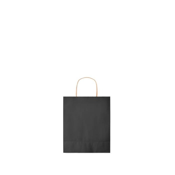 Obrázky: Papírová taška černá 18x8x21cm, kroucená držadla, Obrázek 7