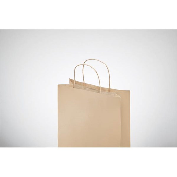Obrázky: Papírová taška přírodní 18x8x21cm,kroucená držadla, Obrázek 4