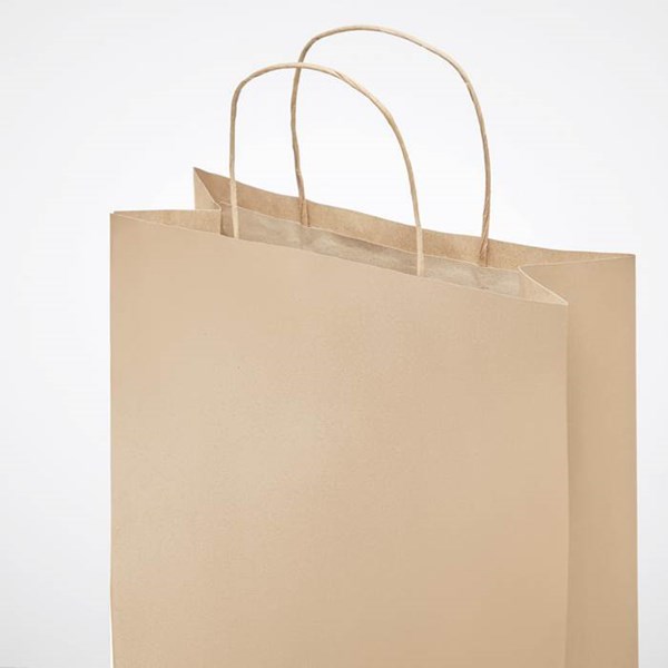 Obrázky: Papírová taška přírodní 18x8x21cm,kroucená držadla, Obrázek 6