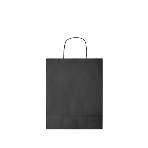 Obrázky: Papírová taška černá 25x11x32cm, kroucená držadla, Obrázek 5