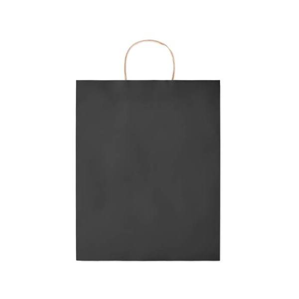Obrázky: Papírová taška černá 32x12x40cm, kroucená držadla, Obrázek 2