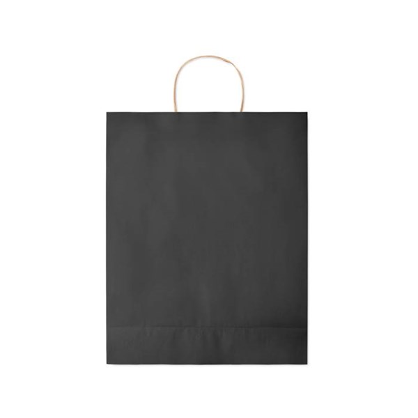 Obrázky: Papírová taška černá 32x12x40cm, kroucená držadla, Obrázek 4