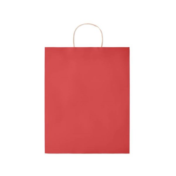 Obrázky: Papírová taška červená 32x12x40cm,kroucená držadla, Obrázek 2