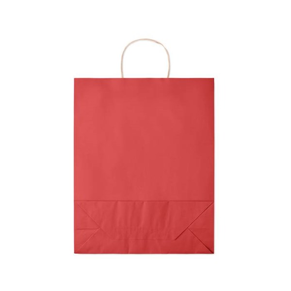 Obrázky: Papírová taška červená 32x12x40cm,kroucená držadla, Obrázek 3