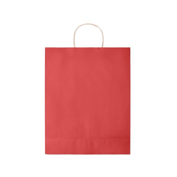 Obrázky: Papírová taška červená 32x12x40cm,kroucená držadla, Obrázek 5