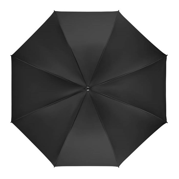 Obrázky: Manuální větruvzdorný černý deštník, Obrázek 5