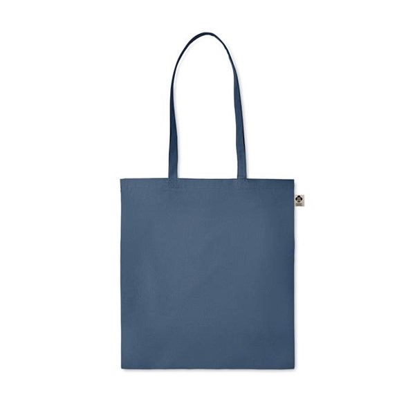 Obrázky: Nákupní taška z bio bavlny 140g, tmavě modrá, Obrázek 2