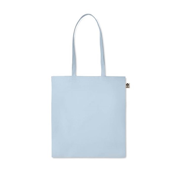 Obrázky: Nákupní taška z bio bavlny 140g, světle modrá, Obrázek 2