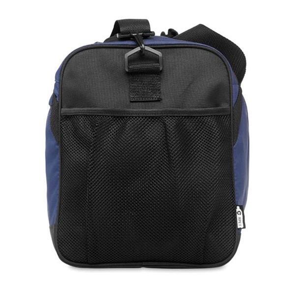 Obrázky: Sportovní nebo cestovní modro-černá RPET taška, Obrázek 4