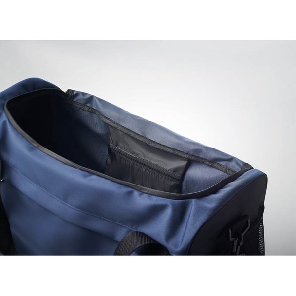 Obrázky: Sportovní nebo cestovní modro-černá RPET taška, Obrázek 8