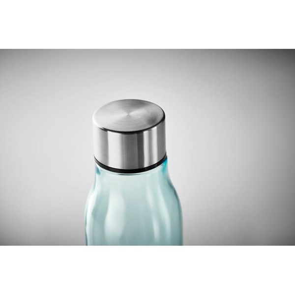 Obrázky: Skleněná modrá transparentní láhev na pití, 500ml, Obrázek 4