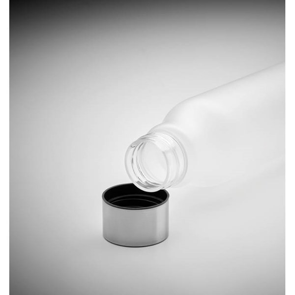 Obrázky: Bílá láhev z RPET, pogumovaná úprava, 600ml, Obrázek 9
