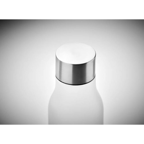 Obrázky: Bílá láhev z RPET, pogumovaná úprava, 600ml, Obrázek 10
