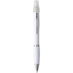 Obrázky: Bílé kuličk. pero s rozstřikovačem pro dezinfekci