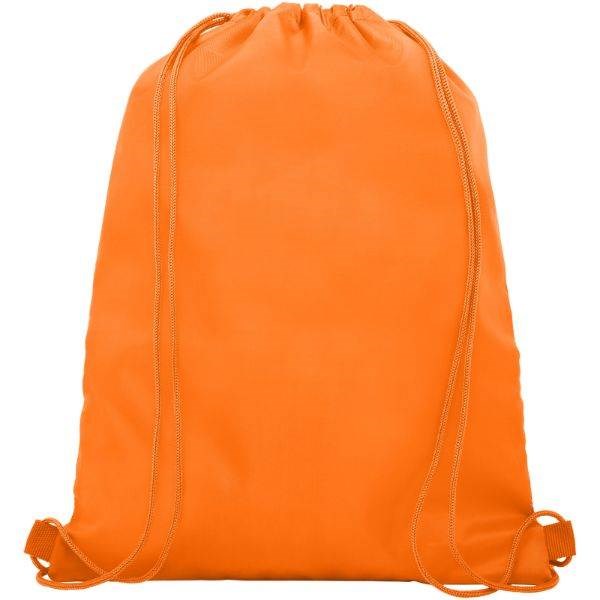 Obrázky: Oranžový batoh, 1 kapsa na zip, průvlek sluchátka, Obrázek 2