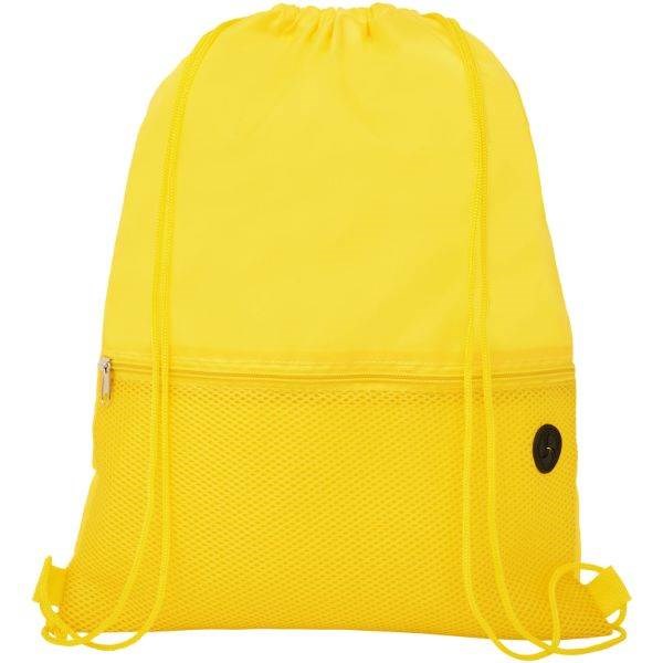 Obrázky: Žlutý batoh, 1 kapsa na zip, průvlek sluchátka, Obrázek 4