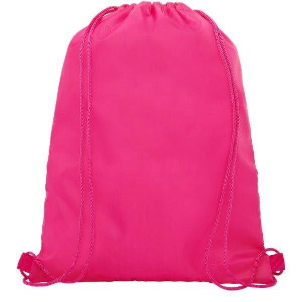 Obrázky: Růžový batoh, 1 kapsa na zip, průvlek sluchátka, Obrázek 2