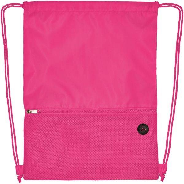 Obrázky: Růžový batoh, 1 kapsa na zip, průvlek sluchátka, Obrázek 4