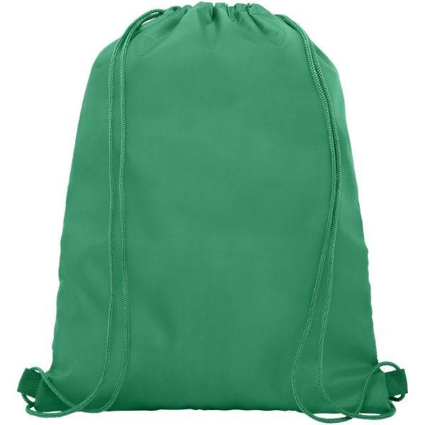 Obrázky: Zelený batoh, 1 kapsa na zip, průvlek sluchátka, Obrázek 2