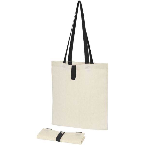 Obrázky: Přírodní nákupní taška, černé držadla, BA 100g, Obrázek 4