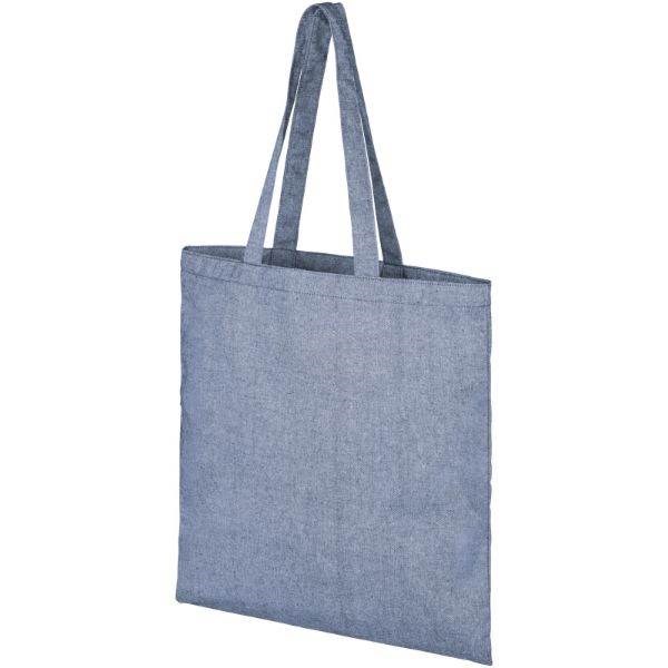 Obrázky: Modrá nákupní taška, z recykl. BA a PES 210 g