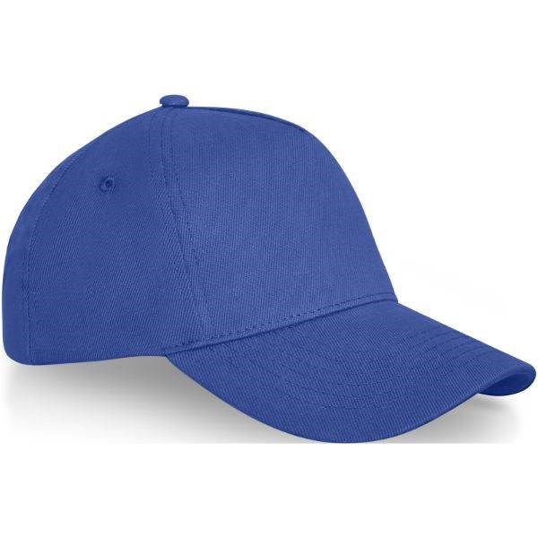 Obrázky: Středně modrá 5panelová čepice s kovovou přezkou, Obrázek 5