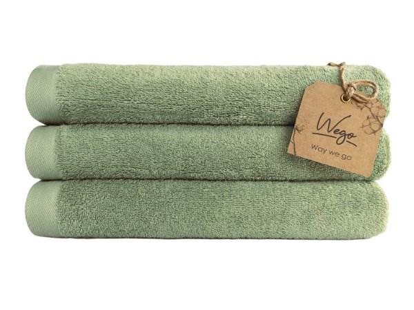Obrázky: Zelený froté ručník BIO-REGO, gramáž 450 g/m2, Obrázek 2