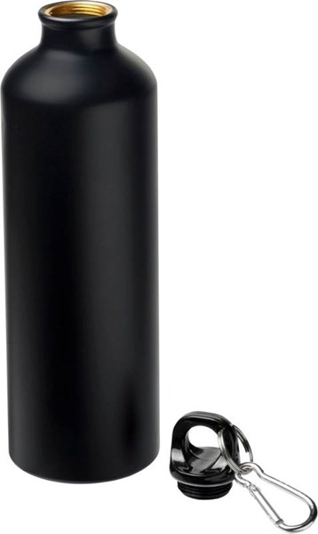 Obrázky: Matná hliníková láhev s karabinou 770ml černá, Obrázek 3