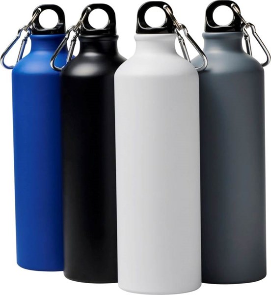 Obrázky: Matná hliníková láhev s karabinou 770ml modrá, Obrázek 4
