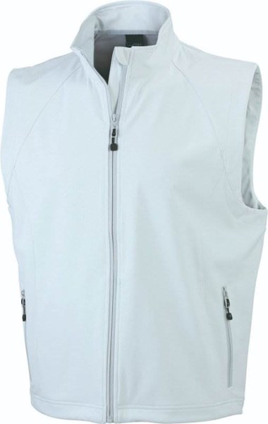 Obrázky: Světle šedá softshellová vesta J&N 270, pánská XL