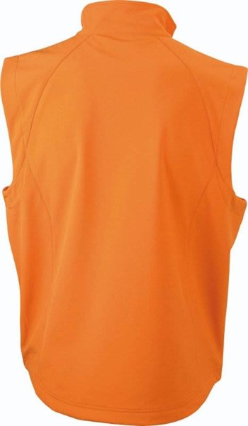 Obrázky: Oranžová softshellová vesta J&N 270, pánská XL, Obrázek 2