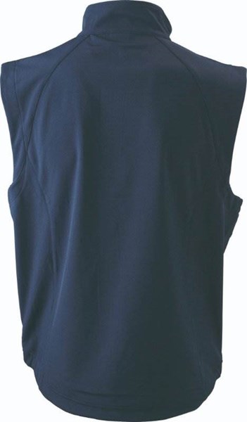 Obrázky: Nám.modrá softshellová vesta J&N 270, pánská XL, Obrázek 2